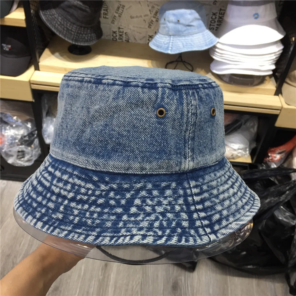 2020 New Summer Hats Women 100% Cotton Twill Fisherman Hat Girls Sun Protective Washed Denim Bucket Hat
2020 New Summer Hats Women 100% Cotton Twill Fisherman Hat Girls Sun Protective Washed Denim Bucket Hat