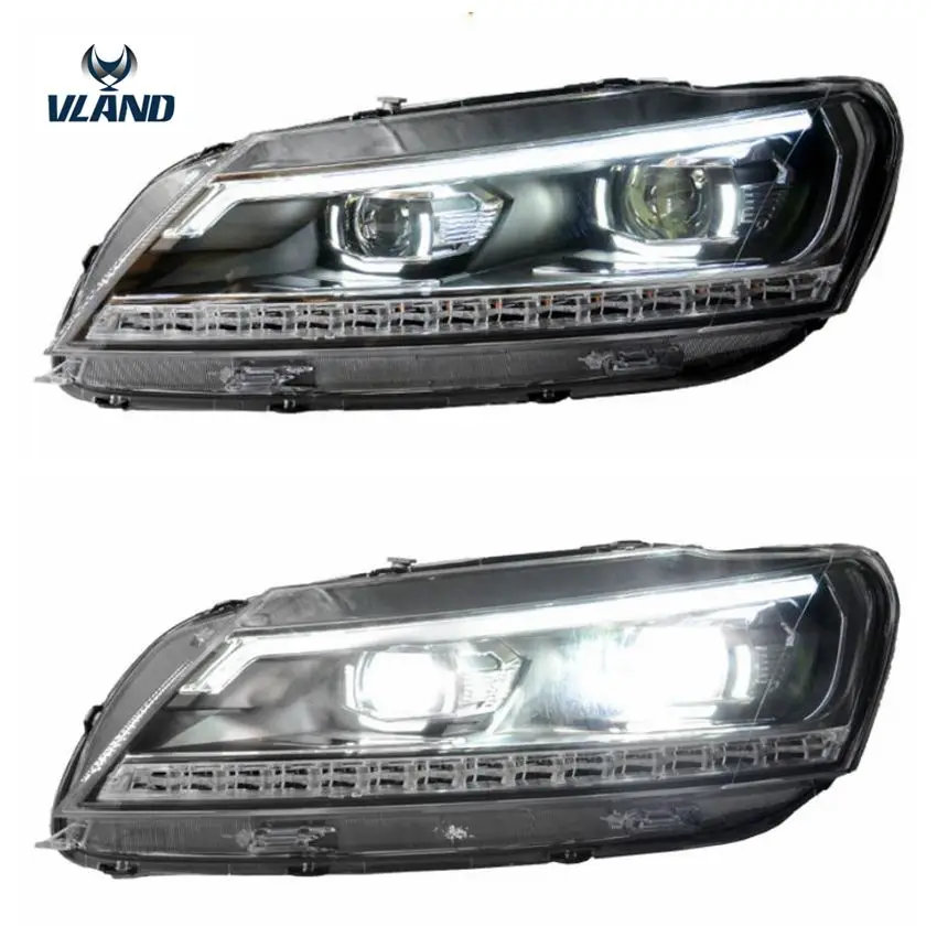 VLAND factory for car headlight for Passat xenon head lamp 2011 2015 with LED running light+moving signal
VLAND factory for car headlight for Passat xenon head lamp 2011 2015 with LED running light+moving signal