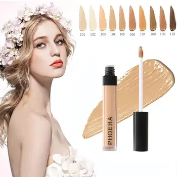 PHOERA Liquid Concealer Foundation Cream 10 Colors Eye Concealer Highlighter Cover Up Acne Scars Fine Lines Lip Primer
PHOERA Liquid Concealer Foundation Cream 10 Colors Eye Concealer Highlighter Cover Up Acne Scars Fine Lines Lip Primer