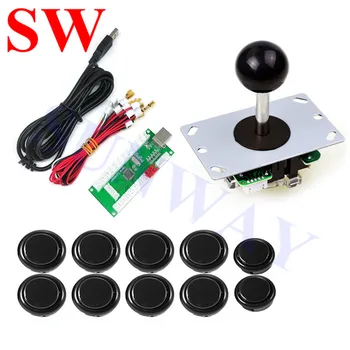 DIY Arcade Game Kit Parts Zero Delay USB Encoder To PC with Arcade Sanwa 5Pin Joystick + Sanwa Push Buttons For Jamma Machine
DIY Arcade Game Kit Parts Zero Delay USB Encoder To PC with Arcade Sanwa 5Pin Joystick + Sanwa Push Buttons For Jamma Machine