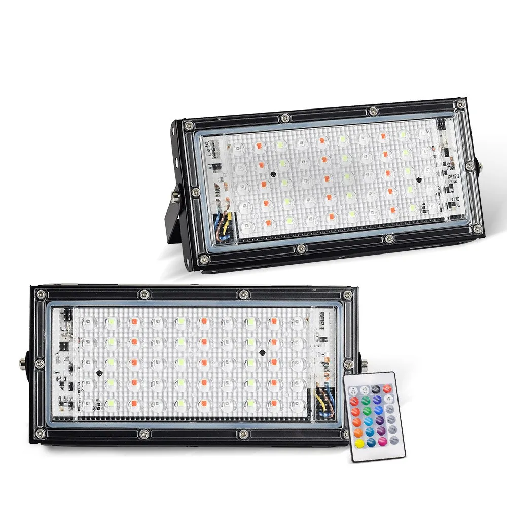 LED floodlight remote control RGB floodlight with remote control 50W black shell LED waterproof super bright floodlight 220V
LED floodlight remote control RGB floodlight with remote control 50W black shell LED waterproof super bright floodlight 220V