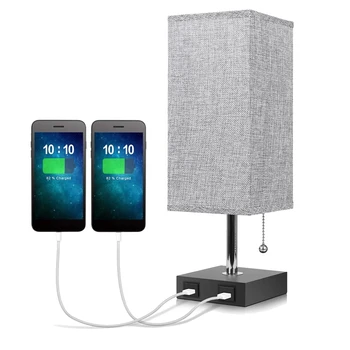 USB Bedside Table Lamp,with 2 USB Fast Charging Port,Convenient Pull Chain,for Bedroom,Living,Study Room,1Pcs,UK Plug
USB Bedside Table Lamp,with 2 USB Fast Charging Port,Convenient Pull Chain,for Bedroom,Living,Study Room,1Pcs,UK Plug