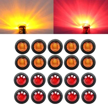 Fuleem 10PCS Amber 10PCS Red 12V 3/4 Inch Mount PC Lens 3SMD LED Bullet Marker Lights Side Led Marker for Truck Boat SUV ATV
Fuleem 10PCS Amber 10PCS Red 12V 3/4 Inch Mount PC Lens 3SMD LED Bullet Marker Lights Side Led Marker for Truck Boat SUV ATV