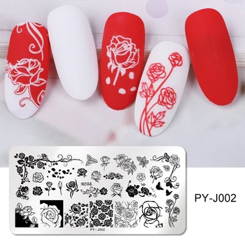 PICT YOU Rose Flower Nail Stamping Plates Flower Series Natural Mixed Pattern Stamp Stainless Steel Rectangle Nail Art Template
PICT YOU Rose Flower Nail Stamping Plates Flower Series Natural Mixed Pattern Stamp Stainless Steel Rectangle Nail Art Template