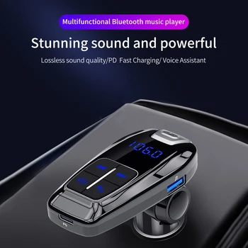 Bluetooth Handsfree Car Kit FM Transmitter MP3 Player 18W PD QC Fast Charger USB Car Electronics
Bluetooth Handsfree Car Kit FM Transmitter MP3 Player 18W PD QC Fast Charger USB Car Electronics