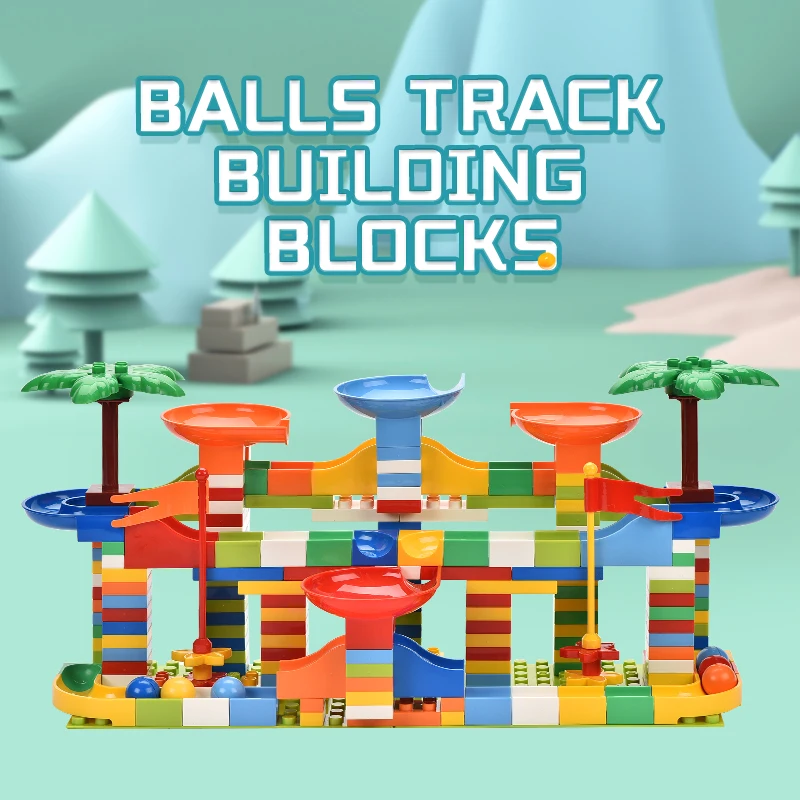 Blocks Big Size Race Run Maze Ball Track DIY Building Blocks Funnel Slide Bricks Self Locking Bricks Block Toys For Children 
Blocks Big Size Race Run Maze Ball Track DIY Building Blocks Funnel Slide Bricks Self Locking Bricks Block Toys For Children