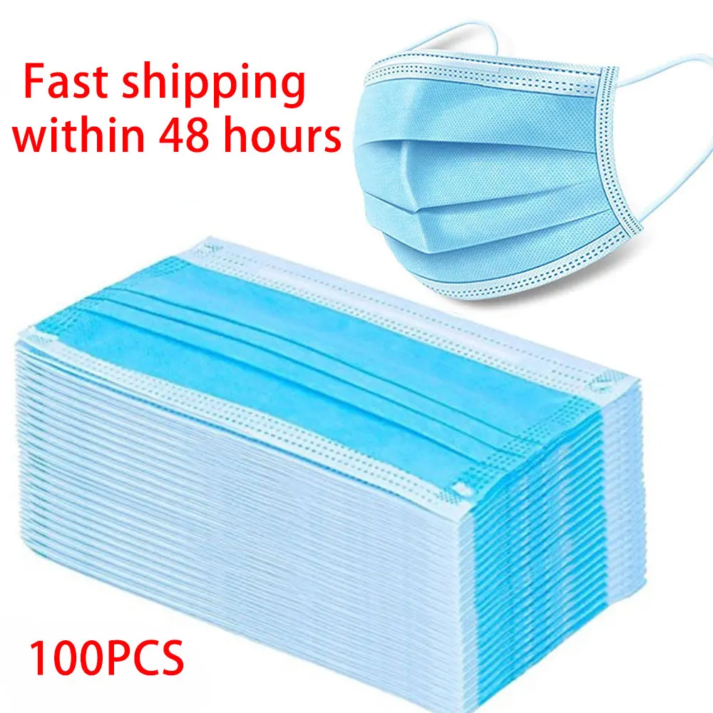 100PCS Disposable Earloop Face Mouth Masks 3 Layers Anti-Dust Mask Safe Breathable Mouth Mask Anti-dust Mask
100PCS Disposable Earloop Face Mouth Masks 3 Layers Anti-Dust Mask Safe Breathable Mouth Mask Anti-dust Mask