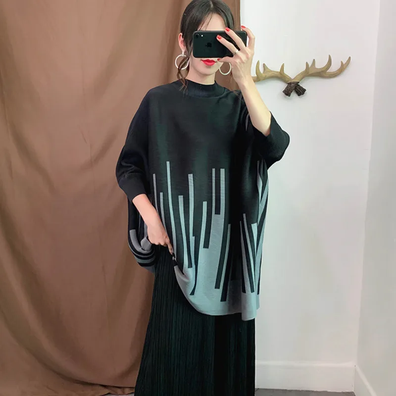 LANMREM Slash Collar Batwing Sltyles Pullover Loose Pleated Big Size Inks Shirt Autumn And Winter Plus Female Top WJ12601
LANMREM Slash Collar Batwing Sltyles Pullover Loose Pleated Big Size Inks Shirt Autumn And Winter Plus Female Top WJ12601