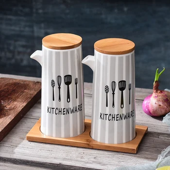 4pcs Simple Art Ceramic Seasoning Jar Set with Wooden Tray Home Vanilla Box Soy Sauce Vinegar Bottle Pepper Pot Kitchen Supplies
4pcs Simple Art Ceramic Seasoning Jar Set with Wooden Tray Home Vanilla Box Soy Sauce Vinegar Bottle Pepper Pot Kitchen Supplies