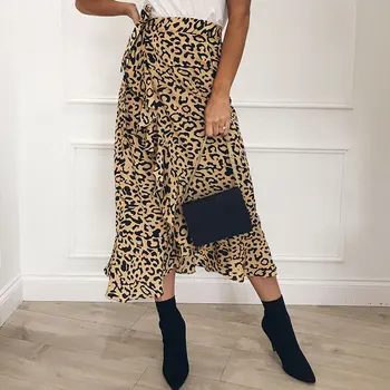 Women Leopard Print Wrap Skirts Over Aysmmetric Loose High Waist Skirts
Women Leopard Print Wrap Skirts Over Aysmmetric Loose High Waist Skirts