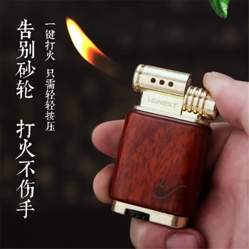 HONEST New Product Sandalwood Gas Lighter Creative Personality Retro Nostalgic Metal Pipe Lighter
HONEST New Product Sandalwood Gas Lighter Creative Personality Retro Nostalgic Metal Pipe Lighter