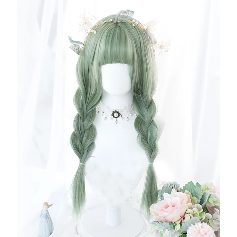 CosplayMix Lolita Anime 70M Long Curly Light Green Halloween Lolita Japan Cute Bangs Synthetic Hair Party Cosplay Wig+Free Cap
CosplayMix Lolita Anime 70M Long Curly Light Green Halloween Lolita Japan Cute Bangs Synthetic Hair Party Cosplay Wig+Free Cap