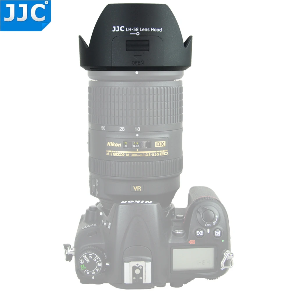 JJC Реверсивный бленда объектива для Nikon AF S DX NIKKOR 18 300 мм f/3 5 6G ED VR объектив с CPL ND