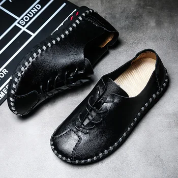 Breathable Men 2020 Men Casual Shoes Fashion Leather Shoes For Men Spring Men's Flat Formal Office Shoes Big Size 38-48 Black
Breathable Men 2020 Men Casual Shoes Fashion Leather Shoes For Men Spring Men's Flat Formal Office Shoes Big Size 38-48 Black