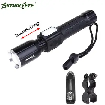 T6 USB LED Zoomable 6000Lm 18650 Rechargeable Battery Flashlight Torch
T6 USB LED Zoomable 6000Lm 18650 Rechargeable Battery Flashlight Torch