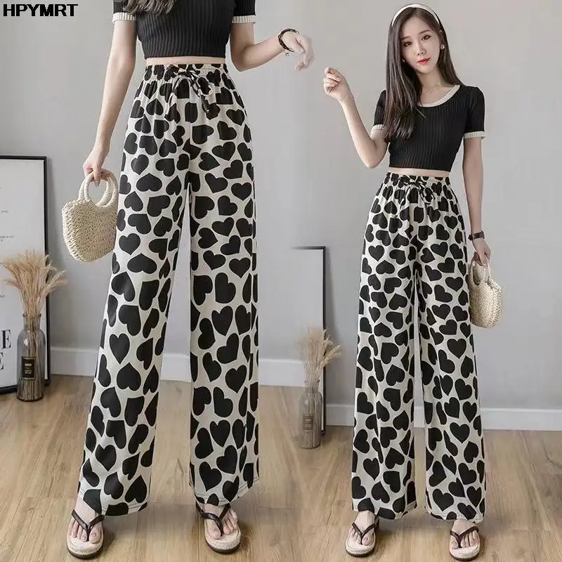 New Fashion Love Print Long Pants Female Casual Pants Summer New Women's Korea Style Wild Loose Wide-Leg Long Trousers For Women
New Fashion Love Print Long Pants Female Casual Pants Summer New Women's Korea Style Wild Loose Wide-Leg Long Trousers For Women
