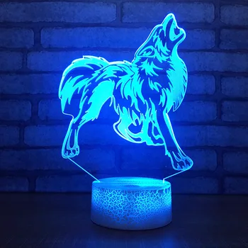 Howling wolf 7 Color Lamp 3d Visual Led Night Lights For Kids Touch Usb Table Lampara Lampe Baby Sleeping Nightlight Motion
Howling wolf 7 Color Lamp 3d Visual Led Night Lights For Kids Touch Usb Table Lampara Lampe Baby Sleeping Nightlight Motion