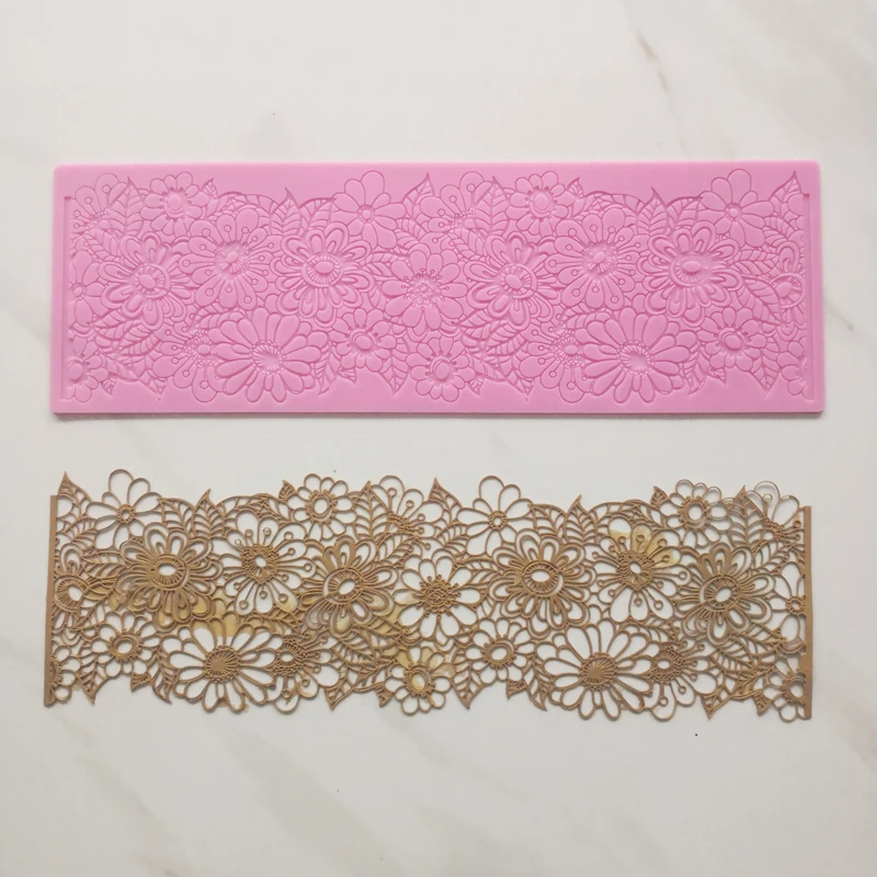 KLM New lace cake silicone mold Chocolate fondant tool Party cake lace decoration mould
KLM New lace cake silicone mold Chocolate fondant tool Party cake lace decoration mould