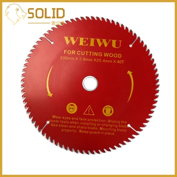 230mm Carbide Circular Saw Blade Wood Cutting Blade Round Wheel Discs for Woodworking Cutting Bore 25.4mm 40/60/80/100T Red
230mm Carbide Circular Saw Blade Wood Cutting Blade Round Wheel Discs for Woodworking Cutting Bore 25.4mm 40/60/80/100T Red