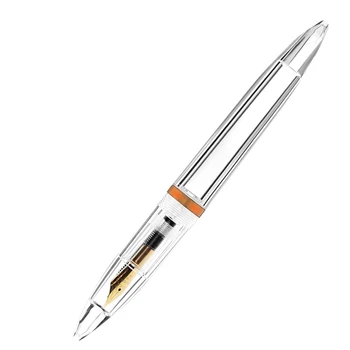 0.5mm Nib Fountain Pen with Eyedropper High Capacity Transparent Pens Office School Supplies for Student Writing Gifts Stationer 
0.5mm Nib Fountain Pen with Eyedropper High Capacity Transparent Pens Office School Supplies for Student Writing Gifts Stationer