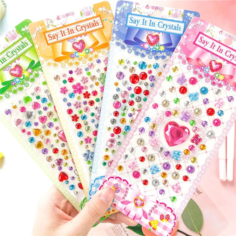 5 Sheets Crystal Diamond Rhinestone Scrapbooking Sticker Diy Girls Toy Handmade Art Carfts Adhesive Stickers For Children's Toys
5 Sheets Crystal Diamond Rhinestone Scrapbooking Sticker Diy Girls Toy Handmade Art Carfts Adhesive Stickers For Children's Toys