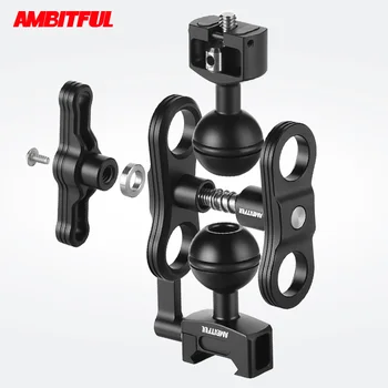 AMBITFUL Adjustable Friction Articulating Magic Arm with Screw Ball head and NATO Clamp Ball head For Director Monitor Support
AMBITFUL Adjustable Friction Articulating Magic Arm with Screw Ball head and NATO Clamp Ball head For Director Monitor Support