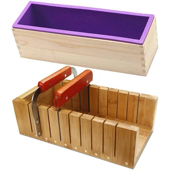 Soap Loaf Making Cutting Molds Kit with Silicone Mold+ Wooden Cutter Mold + Straight Wavy Stainless Steel Cutters Slicer
Soap Loaf Making Cutting Molds Kit with Silicone Mold+ Wooden Cutter Mold + Straight Wavy Stainless Steel Cutters Slicer