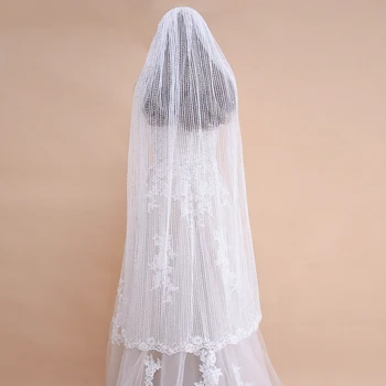V36 Simple and Elegent Wedding Veil Bridal Tulle Veils with Comb and Lace Ribbon Edge White Ivory
V36 Simple and Elegent Wedding Veil Bridal Tulle Veils with Comb and Lace Ribbon Edge White Ivory