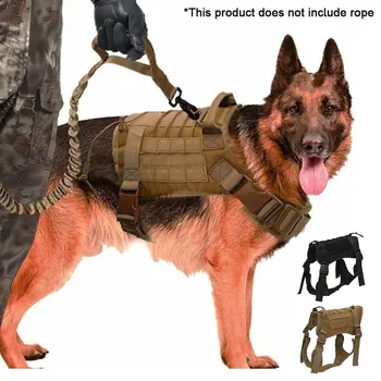 Military Tactical Dog Harness German Shepherd Pet Dog Vest With Handle Nylon Bungee Dog Leash Harness For Small Large Dogs Puppy 
Military Tactical Dog Harness German Shepherd Pet Dog Vest With Handle Nylon Bungee Dog Leash Harness For Small Large Dogs Puppy