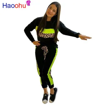 Winter Women's set Tracksuit Full Sleeve Leopard Long Sleeve Sweatshirts Pencil Pants Suit Two Piece Set Sporty Outfits 
Winter Women's set Tracksuit Full Sleeve Leopard Long Sleeve Sweatshirts Pencil Pants Suit Two Piece Set Sporty Outfits