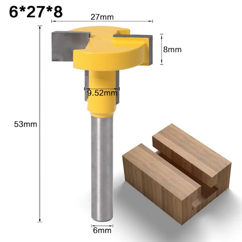 6mm Shank T-Slot T-Track Slotting Router Bit for Woodworking Chisel Cutter Tool L4MF
6mm Shank T-Slot T-Track Slotting Router Bit for Woodworking Chisel Cutter Tool L4MF