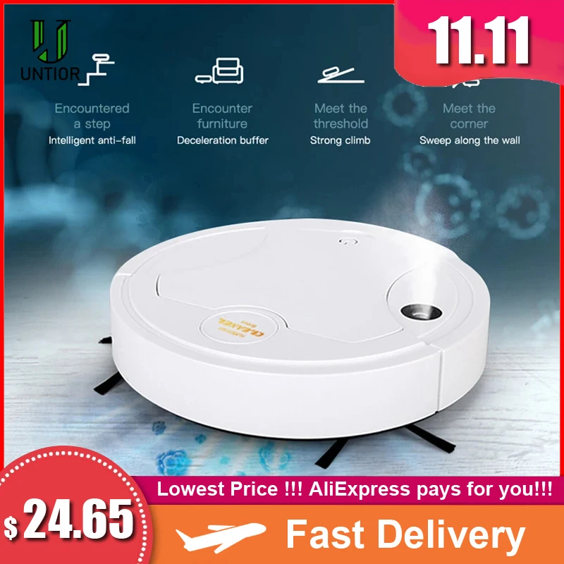 UNTIOR Automatic Intelligent Sweeping Robot Household 5-in-1 USB Rechargeable Cleaning Machine Spray Disinfection Magic Broom
UNTIOR Automatic Intelligent Sweeping Robot Household 5-in-1 USB Rechargeable Cleaning Machine Spray Disinfection Magic Broom