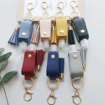 30ml Empty Bottle Keychain Portable Health Keyring Tassel Free Hand Sanitizer Leather Case Keychain Disinfectant PU Leather Case
30ml Empty Bottle Keychain Portable Health Keyring Tassel Free Hand Sanitizer Leather Case Keychain Disinfectant PU Leather Case