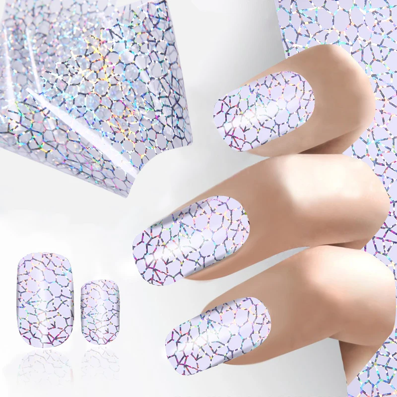 Holographic Nail Foil Laser Spider Web Pattern Nail Art Transfer Sticker 4*100cm Manicure DIY Sticker Decoration For Nail Art
Holographic Nail Foil Laser Spider Web Pattern Nail Art Transfer Sticker 4*100cm Manicure DIY Sticker Decoration For Nail Art
