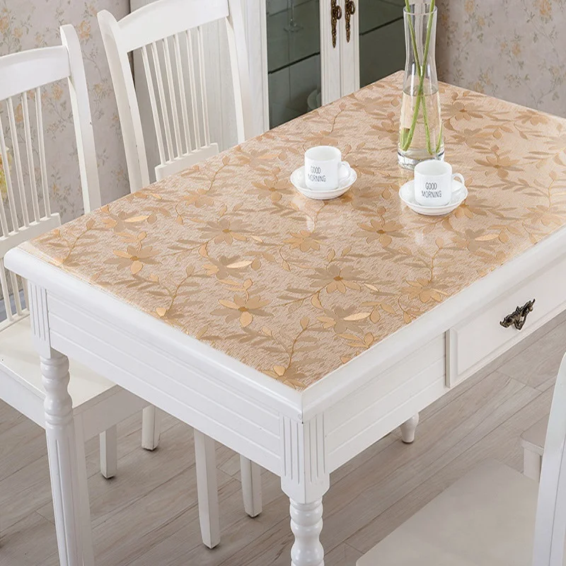 Thick Colored Soft Glass PVC Table Cloth Rectangular Kitchen Table Cloth Wash-free Oil Table Cover
Thick Colored Soft Glass PVC Table Cloth Rectangular Kitchen Table Cloth Wash-free Oil Table Cover