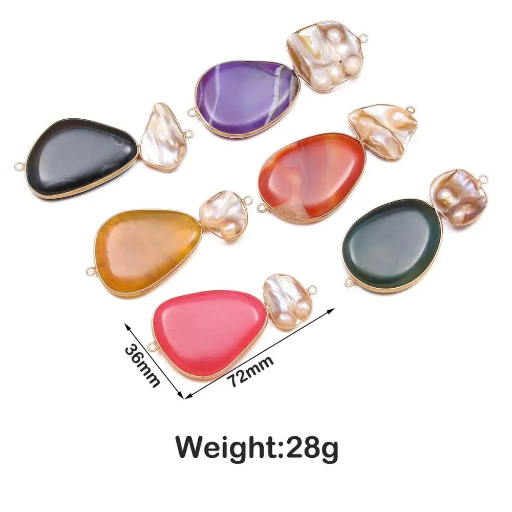 Natural Stone Connector Irregular Exquisite Shell Agates For Jewelry Making DIY Necklace Bracelet Anklet Accessory
Natural Stone Connector Irregular Exquisite Shell Agates For Jewelry Making DIY Necklace Bracelet Anklet Accessory