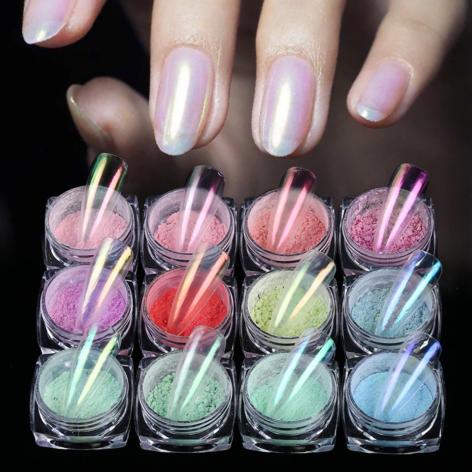 0.2g/box Holographic Aurora Nail Glitter Mirror Powder Chameleon Transparent Nail Dust Powders DIY Nail Art Polish LYJC01-12
0.2g/box Holographic Aurora Nail Glitter Mirror Powder Chameleon Transparent Nail Dust Powders DIY Nail Art Polish LYJC01-12
