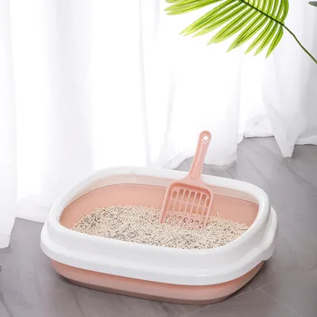 Pet Cat Toilet Semi-closed Removable Cat Litter Basin High Side Splash-proof Oval with Cat Litter Shovel Pet Supplies H00129
Pet Cat Toilet Semi-closed Removable Cat Litter Basin High Side Splash-proof Oval with Cat Litter Shovel Pet Supplies H00129