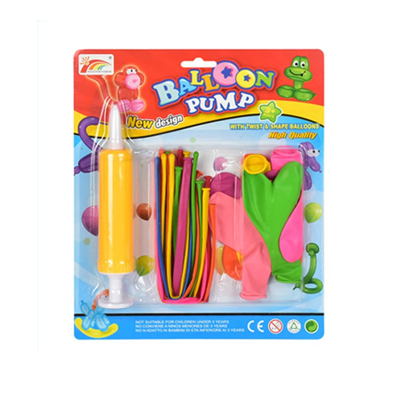 Balloon Set with Small Pump Inflator Children's Long Strip and Round Magic Balloon Toys for Children Birthday Gift Party Supplie
Balloon Set with Small Pump Inflator Children's Long Strip and Round Magic Balloon Toys for Children Birthday Gift Party Supplie