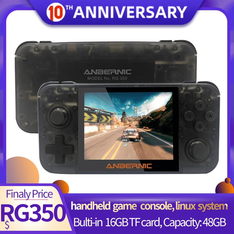 RG350 16GB+32GB Retro game console, 17000 Video Games 64bit linux system, 2500 mAH 3.5'HD IPS screen, Support 128GB memory card
RG350 16GB+32GB Retro game console, 17000 Video Games 64bit linux system, 2500 mAH 3.5'HD IPS screen, Support 128GB memory card