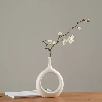 Ceramic home crafts white ceramic vase TV cabinet wine cabinet decoration vase WY
Ceramic home crafts white ceramic vase TV cabinet wine cabinet decoration vase WY