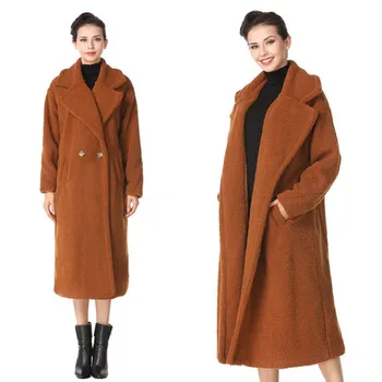 Winter Teddy Bear Wool Coat Women Long Faux Shearling Sheep Lamb Fur Jacket Overcoat Thick Warm Plus Size Ladies Outwear Female
Winter Teddy Bear Wool Coat Women Long Faux Shearling Sheep Lamb Fur Jacket Overcoat Thick Warm Plus Size Ladies Outwear Female