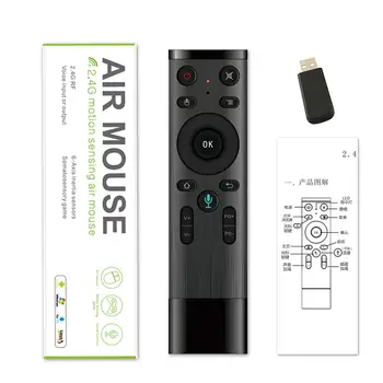 Voice Remote Control Fly Air Mouse 2.4GHz Wireless Microphone Remote Control with Gyro for Android TV Box PC Smart Remote
Voice Remote Control Fly Air Mouse 2.4GHz Wireless Microphone Remote Control with Gyro for Android TV Box PC Smart Remote