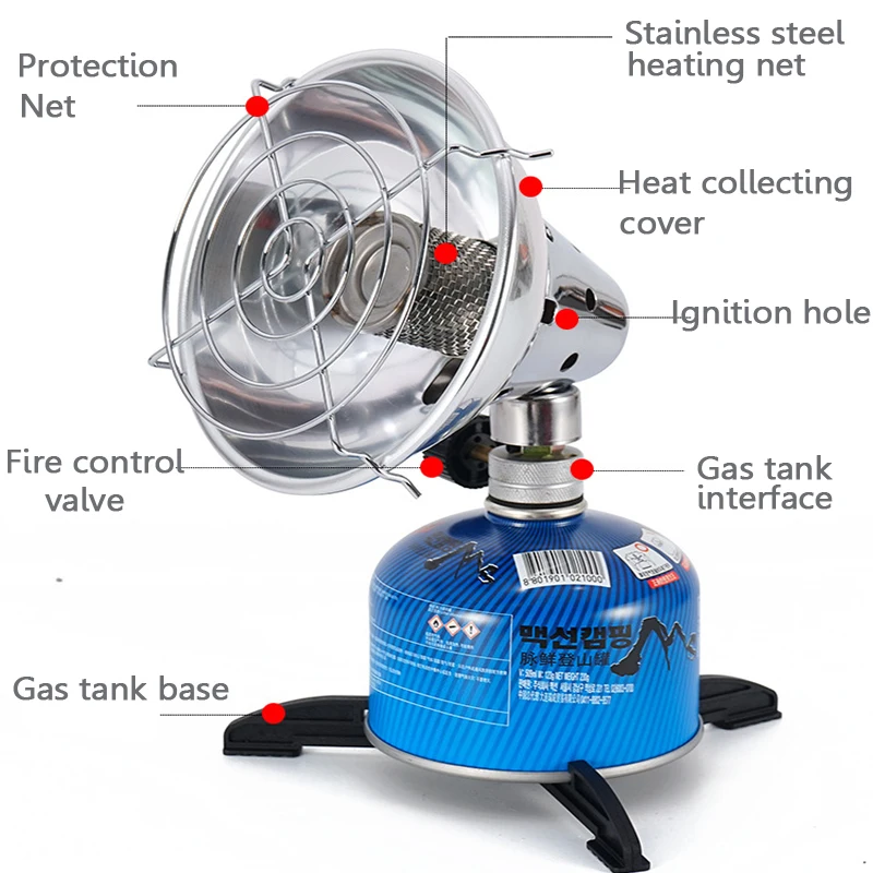 Портативный газовый обогреватель для дома улицы сада кемпинга отопления зимнего