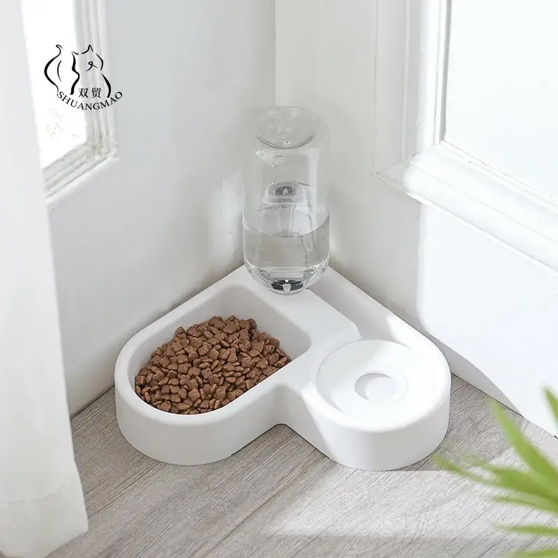 Pet Cat Feeder Bowl Dog Automatic Water Double Bowls Food Wall Corner Save Space Cats 500ml Bottle Drinking Kitten Dogs Products
Pet Cat Feeder Bowl Dog Automatic Water Double Bowls Food Wall Corner Save Space Cats 500ml Bottle Drinking Kitten Dogs Products