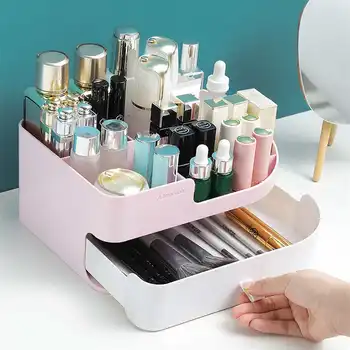 Make Up Case Plastic Cosmetics Storage Box Organizer Jewelry Storage Desktop Box Brush Display Drawer Jewelry Box Sundries Rack
Make Up Case Plastic Cosmetics Storage Box Organizer Jewelry Storage Desktop Box Brush Display Drawer Jewelry Box Sundries Rack