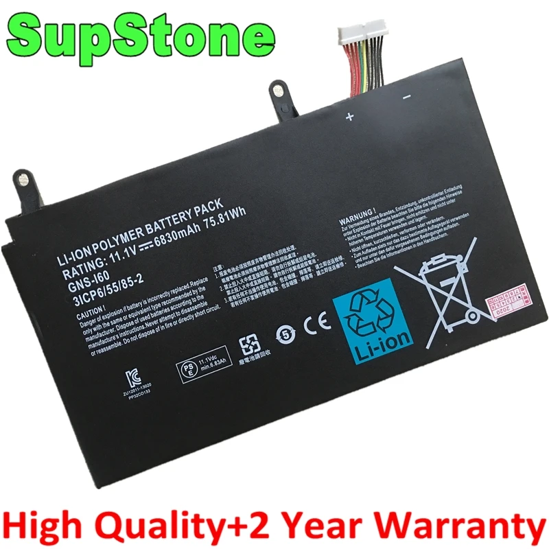 SupStone Новый аккумулятор для ноутбука Gigabyte P35K P35G P35N P35W P35X P37X P57X P37W P57W 961TA010FA 31CP6/55/85-2
SupStone Новый аккумулятор для ноутбука Gigabyte P35K P35G P35N P35W P35X P37X P57X P37W P57W 961TA010FA 31CP6/55/85-2
