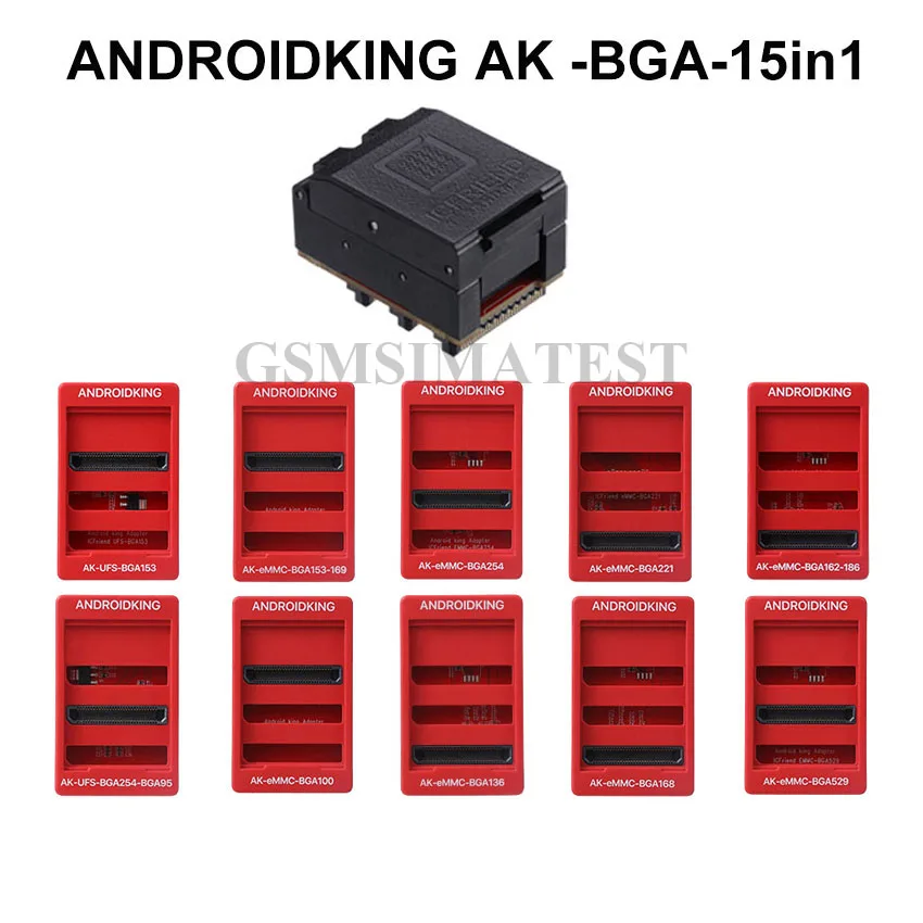 Адаптер 15 в 1 ICFRIEND для Android AK-BGA eMMC с Z3x легкий Jtag Plus UFI Box Medusa Pro | Мобильные телефоны и