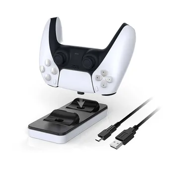 Wireless Game Controller Charging Dock Dual-port Gamepad Charging Stand Cradle for PS5 Wireless Game Controller Accessories
Wireless Game Controller Charging Dock Dual-port Gamepad Charging Stand Cradle for PS5 Wireless Game Controller Accessories