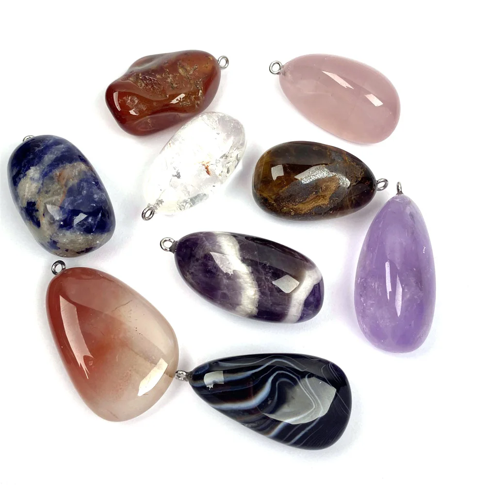 Natural Semi-precious Stone Pendant Irregular Sodalite Quartz Agates Charms for Jewelry Making DIY Necklaces Wholesale
Natural Semi-precious Stone Pendant Irregular Sodalite Quartz Agates Charms for Jewelry Making DIY Necklaces Wholesale
